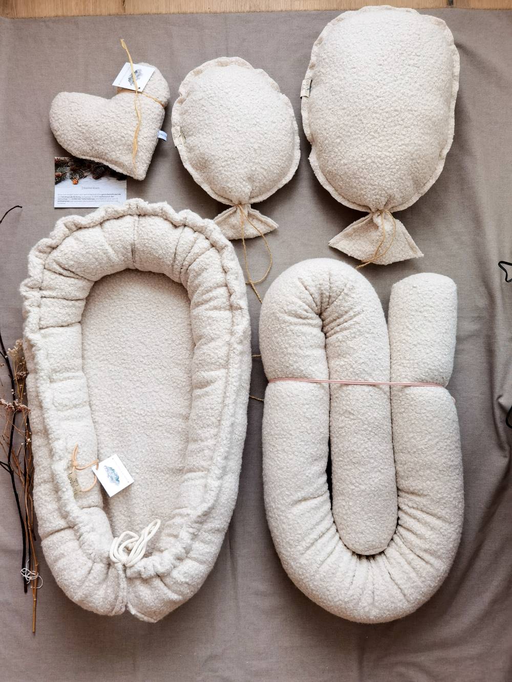 Selectionkreativ - Geschenke Set mit kuschelweichem Bouclestoff
