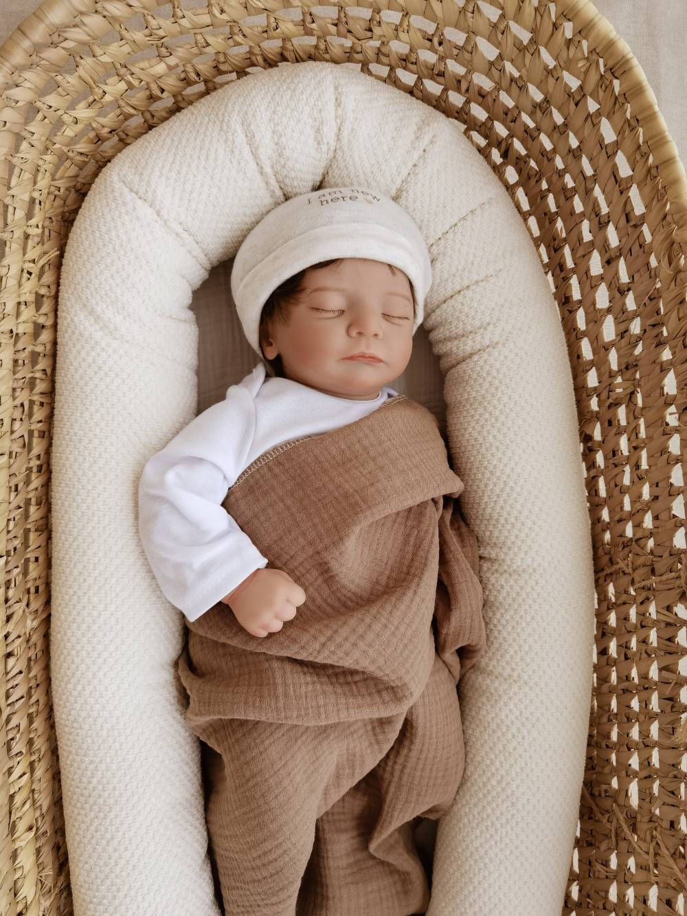Selectionkreativ - Minischlange mit Baby im wunderschönen Cremeton