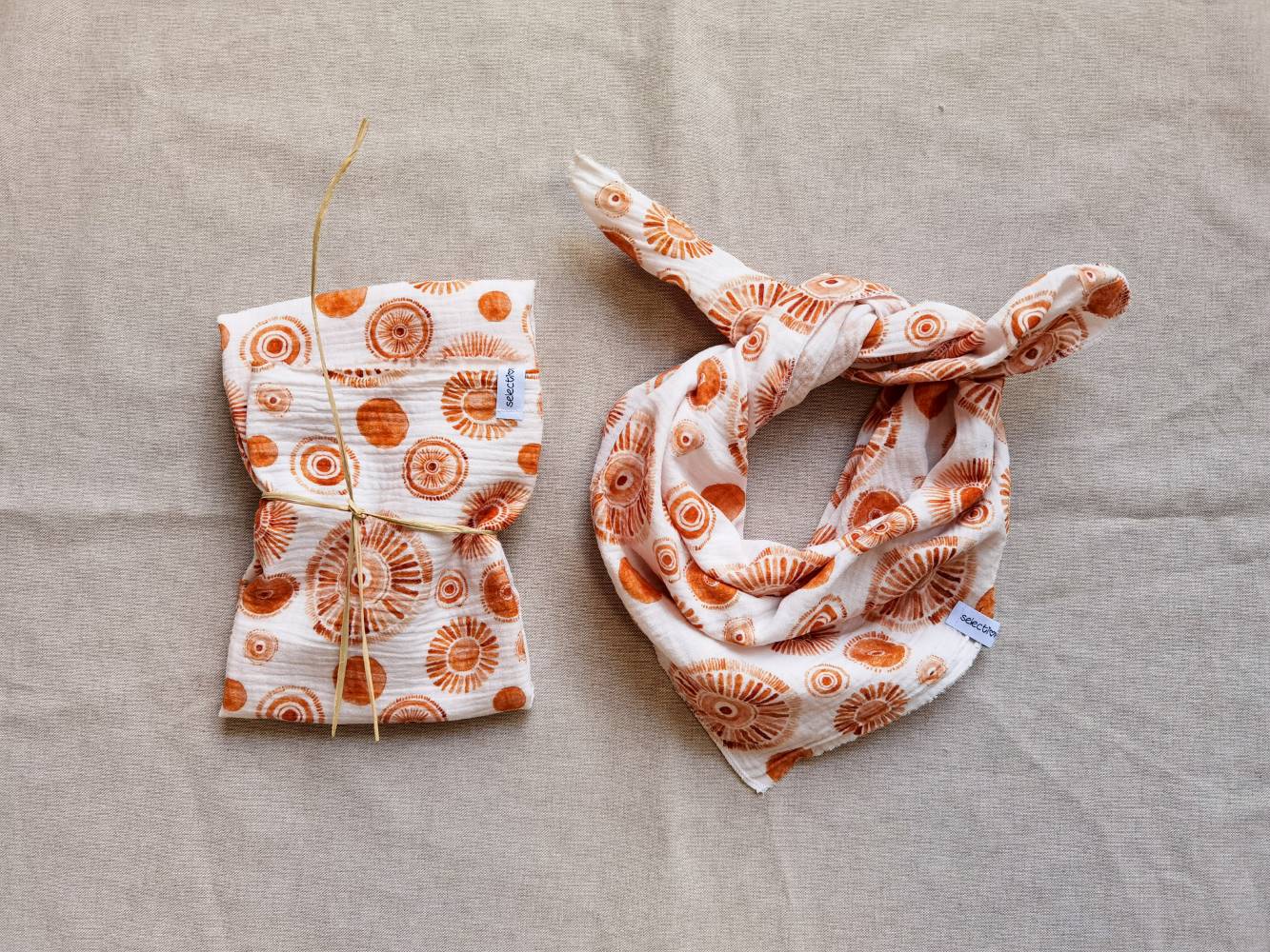 Selectionkreativ - Boho Musselintuch für Babys