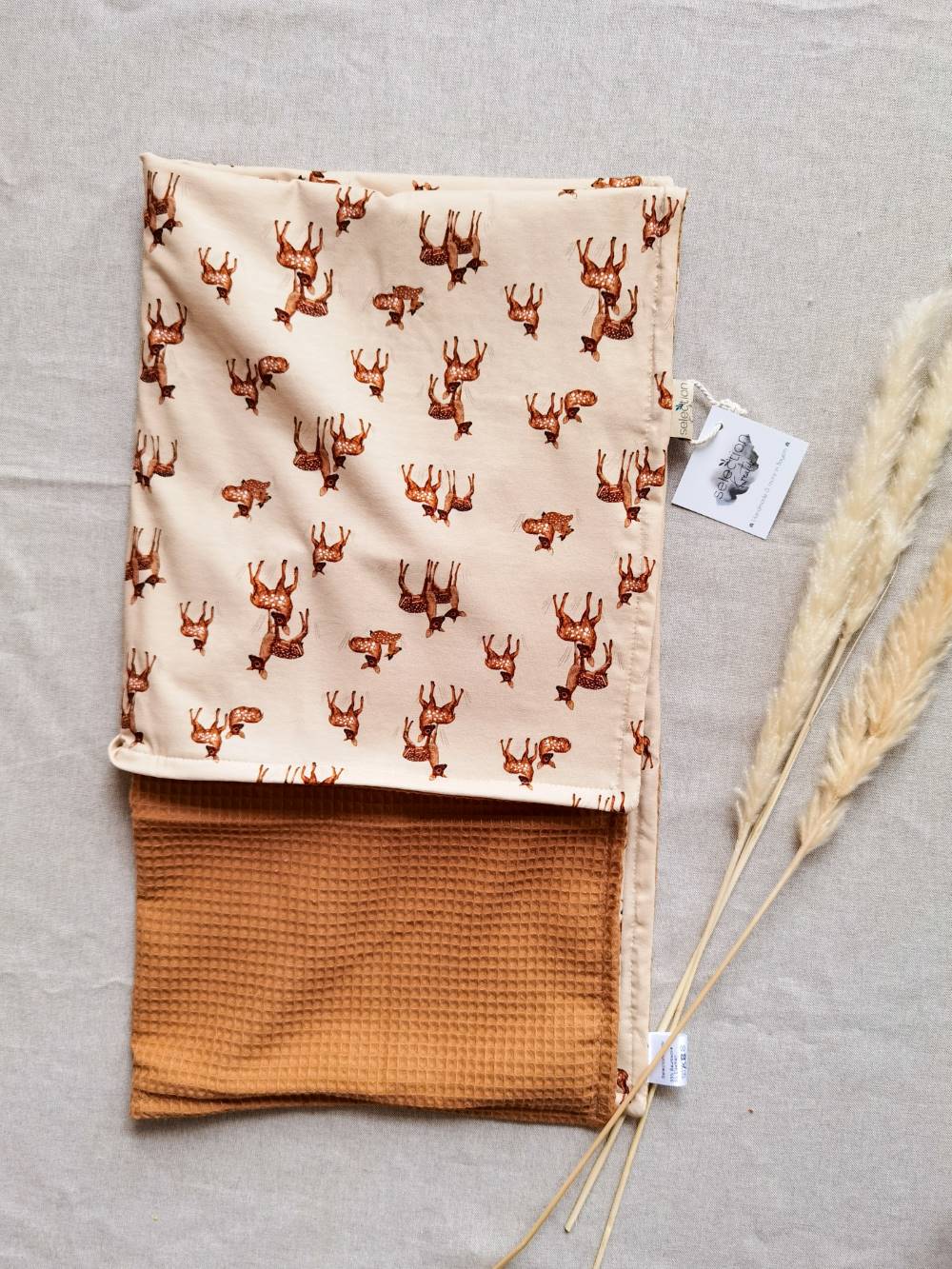 Selectionkreativ - mit Waffelpique in Kamel - ein wundervolles Babygeschenk