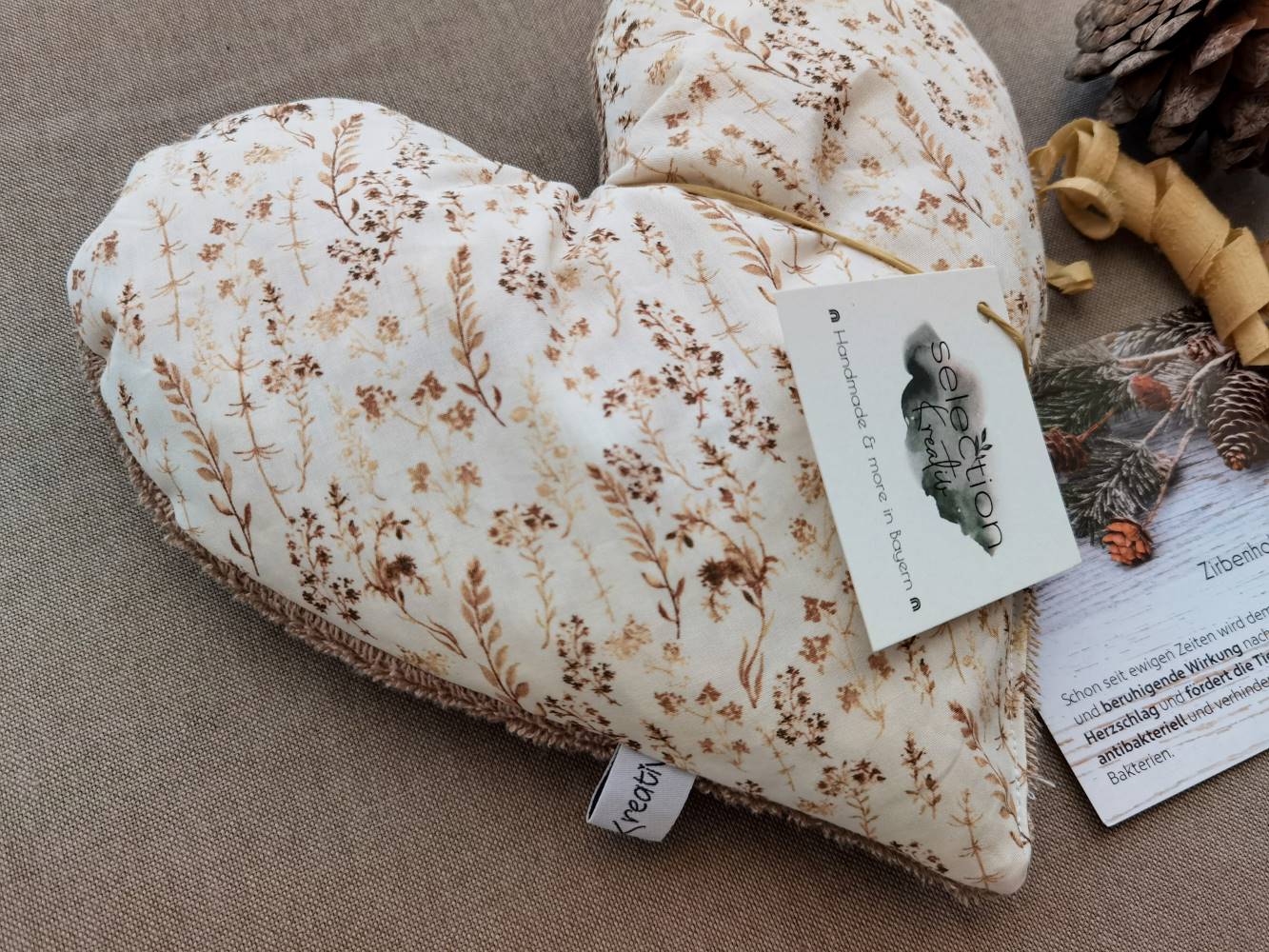 Zirbenherz Trockenblumen