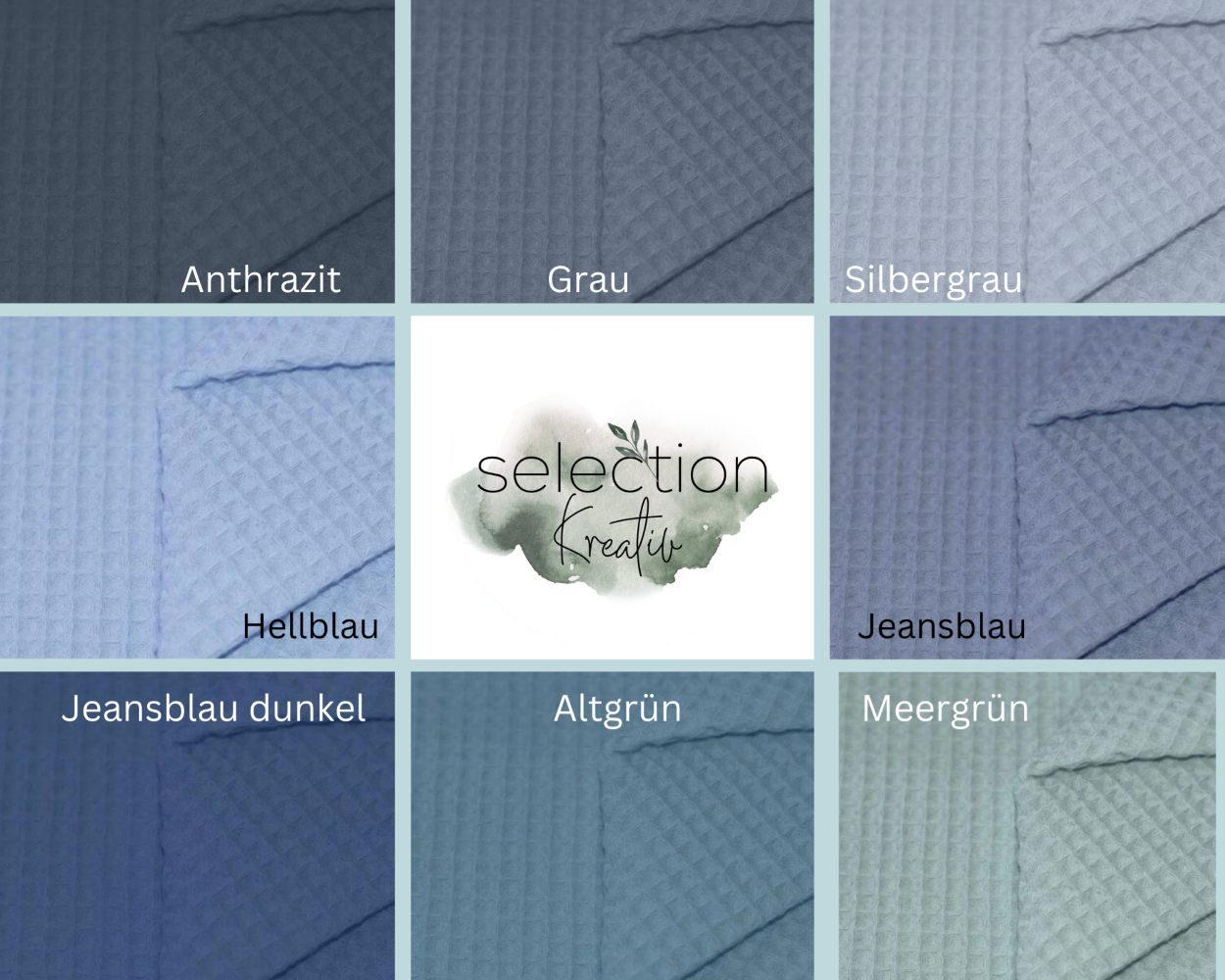 Selectionkreativ - Farbweltübersicht in Grau Blau Grün 